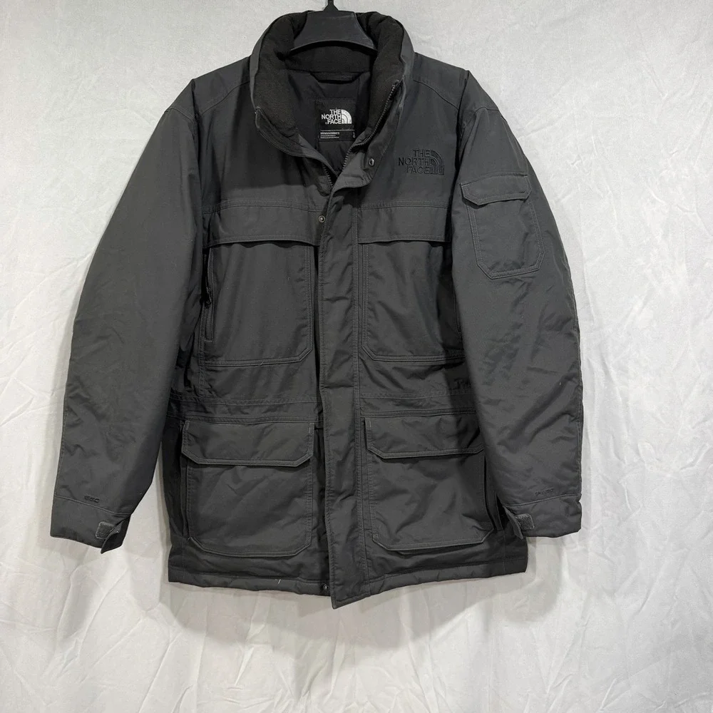 The North Face McMurdo Parka, Down, Waterproof, Black/gray, Men's L No Hood 550
